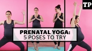 '5 easy prenatal yoga poses to try | Prenatal Fitness'