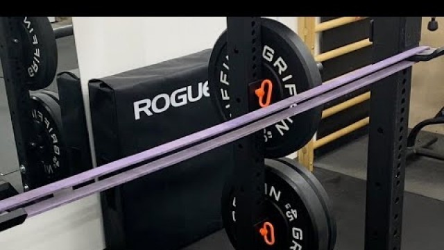 'Rogue Fitness SML-2 Monster Lite Squat Stand Banded Pull-Ups Variation'