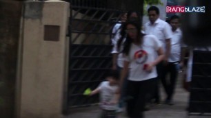 'Kareena Kapoor with son Taimur at I Think Fitness Gym at Bandra'