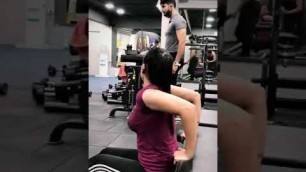 'Neha Hot Fitness Model Workout at Gym // Fitness Girls // #taushri_fitness'