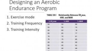 'HSC 240 Program Design for Aerobic Endurance Training'