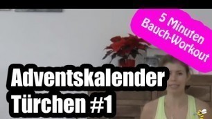 'Das 5 Minuten Bauch Workout | poundattack.de | Adventskalender 2015 - Türchen #1'