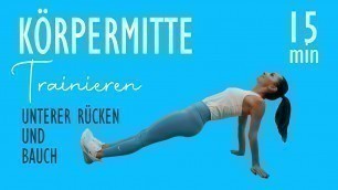 'KÖRPERMITTE TRAINIEREN / Unterer Rücken und Bauch / HIIT Workout | Katja Seifried'