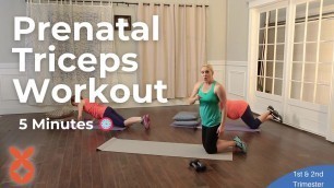 '5 Minute Prenatal Triceps Workout'