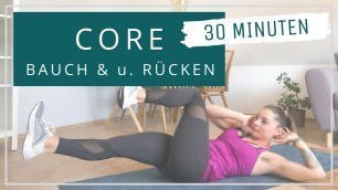 'Core Workout // CORE 1 // Bauch & u. Rücken // 30 Min. // no Equipment // 26.05.20'