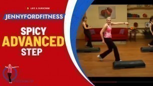 'Spicy Step | Step Aerobics | Dance-Based Choreography | Advanced Workout | 60 Min | JENNY FORD'