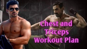 'John Abraham chest and Triceps Workout Plan | Chest and Triceps Exercise'