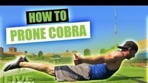'How To Do A PRONE COBRA | Exercise Demonstration Video and Guide'
