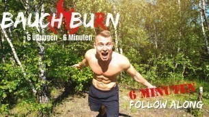 '6 Minuten BAUCH Workout | Sixpack Zerstörung Indoor & Outdoor'