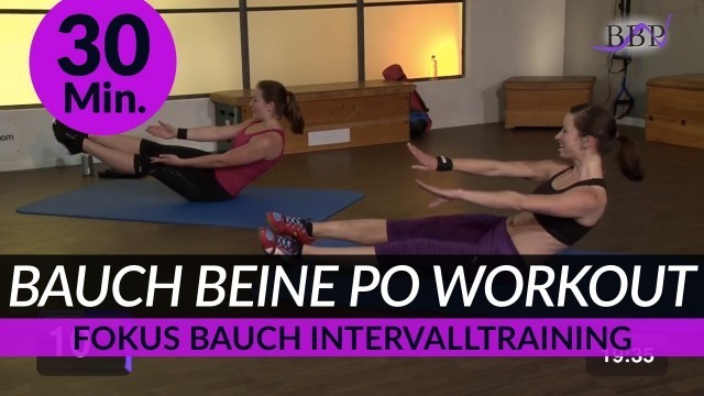 '30 Min. Bauch Beine Po (BBP) Workout to tune your Bauch, Core, Abs, Oblique'