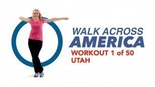 'Walk Across America Workout | 1 of 50 | Utah | Walking at Home Beginner Quick Fitness | 30 Min'