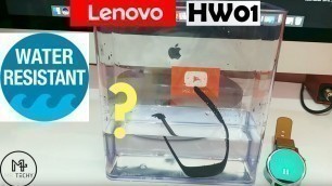 'Lenovo Fitness Band HW01 - Water Test [ Hindi ]'