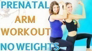 '20 Minute Prenatal Arm Workout No Weights'