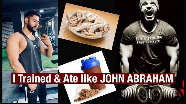 'I Trained and Ate like JOHN ABRAHAM | Vlog - 2 | John Abraham\'s Diet & Workout Plan'