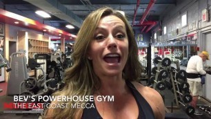 'Ms. Physique Olympia Juliana Malacarne trains arms'