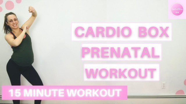 'Prenatal Cardio Boxing Workout// 15 Minute Safe For All Trimesters'