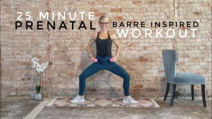 '25 Minute Prenatal Full Body Barre Inspired Workout | All Trimester Friendly'