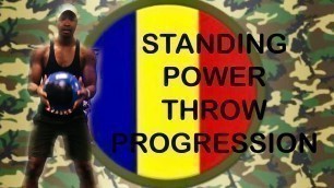 'Standing Power Throw|Army Combat Fitness Test Strength Progression'