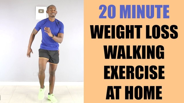 '20 Minute Weight Loss Walking Exercise at Home/ Walk to The Beat Workout 