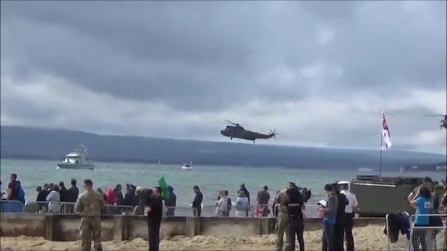 'Royal Marines Commando explosive training exercise @ Bournemouth Airshow 2015'