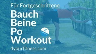 'Bauch Beine Po Workout für Fortgeschrittene'