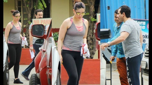 'Kareena Kapoor And Saif Ali Khan Spotted At Gym Together'