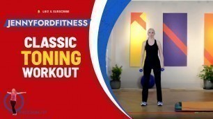 'Classic Strength Training | Weight Lifting Toning Workout | Simple Moves with Dumbbells | 51 Min'