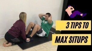 'How to MAX the sit-ups Fitness Test | Tips to Improve'