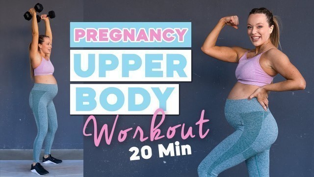 '30 MIN Oberkörper Workout für Schwangere / Kurzhantel übungen / Prenatal Upper Body Workout'