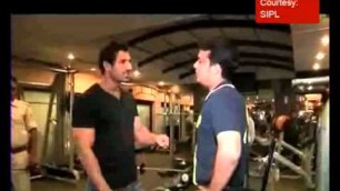 'John Abraham gives tips to build a good physique to Star News\' Siddharth Sharma'