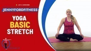 'Yoga  for Breath and Body Awareness | Simple Stretching | Beginner | 15 Min | JENNY FORD'