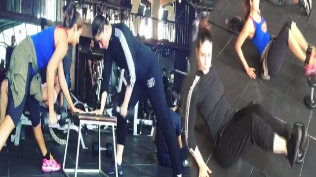 'Kareena Kapoor Khan WORKOUT With Amrita Arora In Gym'