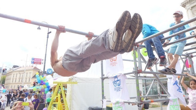 '2.4. Street Workout Calisthenics Fitness TraininG - Front Lever (Mitte). Tutorial Video 7'