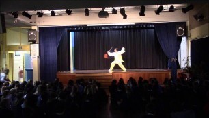 'Tai Chi sword demonstration at Public School'