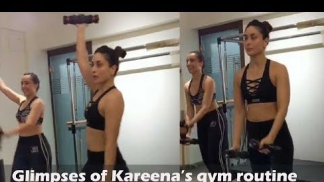 'Kareena Kapoor Khan gives a sneak peek into her gym routine'