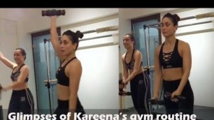 'Kareena Kapoor Khan gives a sneak peek into her gym routine'