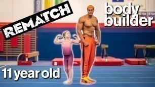 'BODYBUILDER vs 11-YEAR-OLD - Cute Fitness and Gymnastics Challenge'