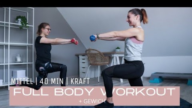 'Shape - Full Body Workout // Bauch Beine Po & Arme // leicht // Hanteltraining // 40 Min.'