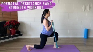 'Prenatal Full Body Resistance Band Workout'