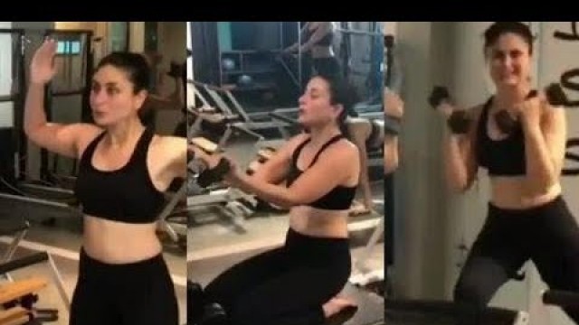 'Kareena Kapoor Fitness Workout Video At Gym 2018'