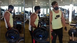 'Dhruva Sarja Workout Video | Dhruva Sarja Gym video | Dhruva Sarja Fitness Training'