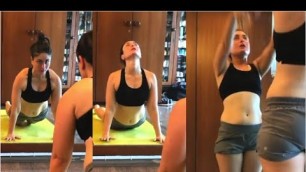 'Kareena Kapoor AMAZING Workout During Pregnancy without Equipments'