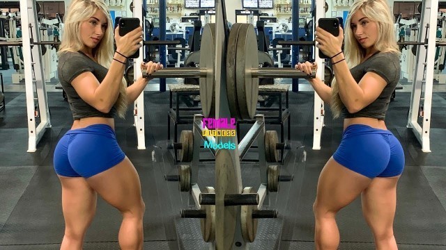 'Female Fitness Models - Ham/glute leg day (Carriejune Anne Bowlby)'