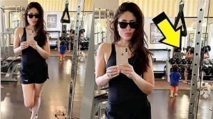 'Kareena Kapoor Workout With Son Taimur Ali Khan & Husband Saif Ali Khan'