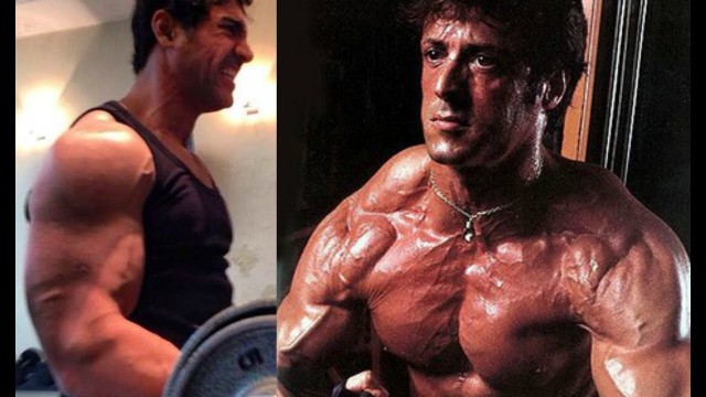 'John Abraham Body Building Inspired By Sylvester Stallone!'