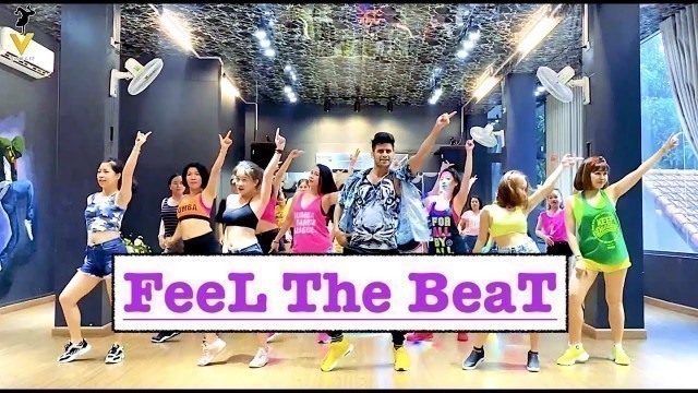 'FEEL THE BEAT | Zumba Dance Workout | Black Eyed Peas, Maluma | Vishal Choreography | Easy Steps |'