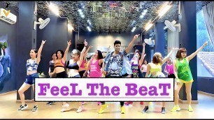 'FEEL THE BEAT | Zumba Dance Workout | Black Eyed Peas, Maluma | Vishal Choreography | Easy Steps |'