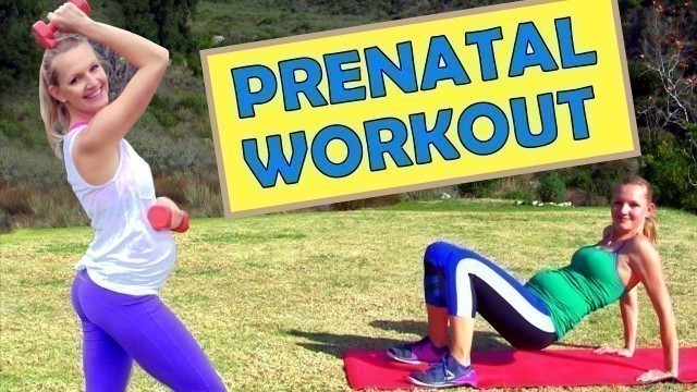 'Pregnancy Workout ★ 20 min. Bodyweight Prenatal Exercises for Pregnant Women at Home