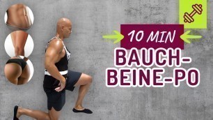 'Bauch, Beine, Po 10min Workout Zuhause ohne Equipment. Coach Cecil'