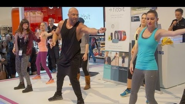 'Detlef D! Soost präsentierte Fitbit auf der ISPO Munich 2015 Halle C1'